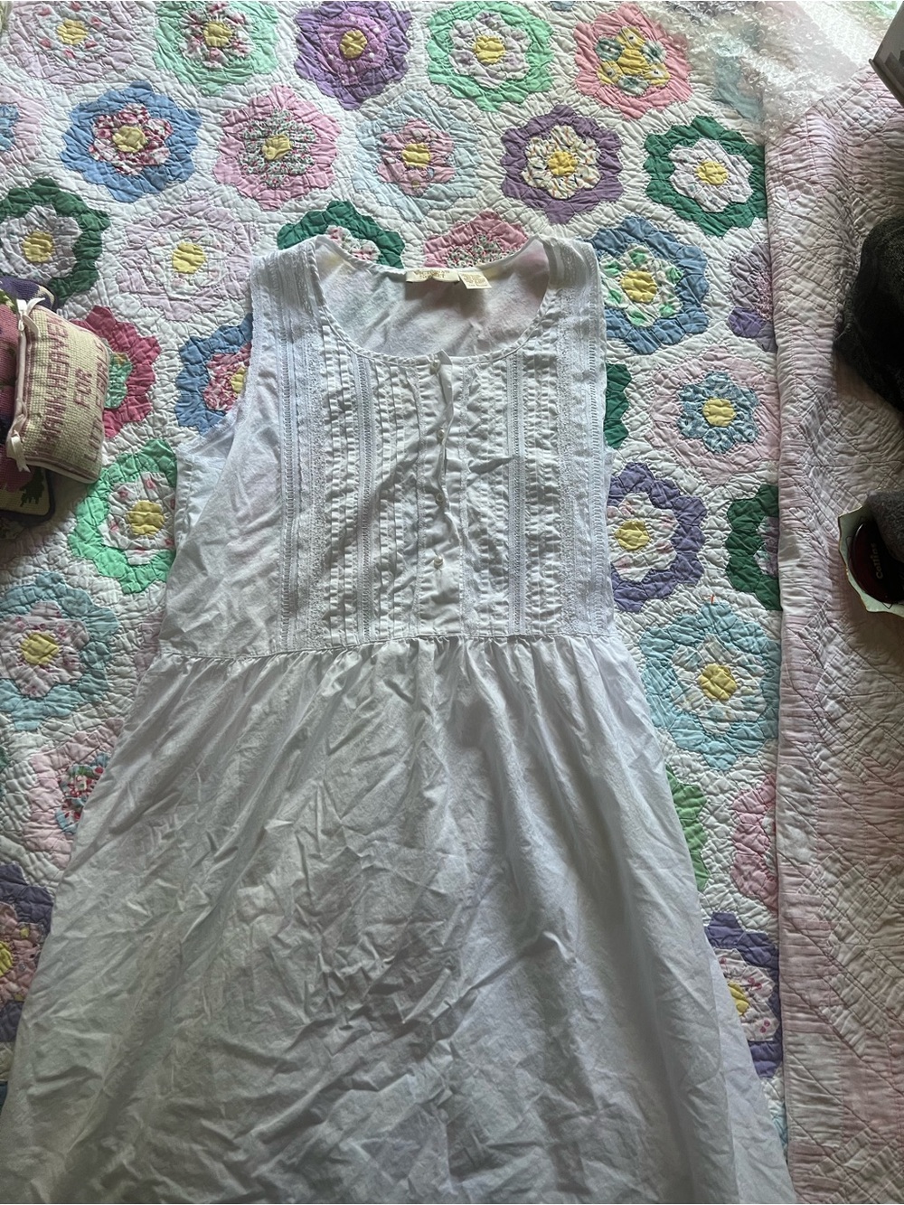 Victoria's Secret White cotton nightgown PTP 18 inches